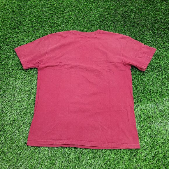 NIKE Swoosh Shirt Medium 20x25 Red Spellout Just-Do-it - Picture 2 of 12